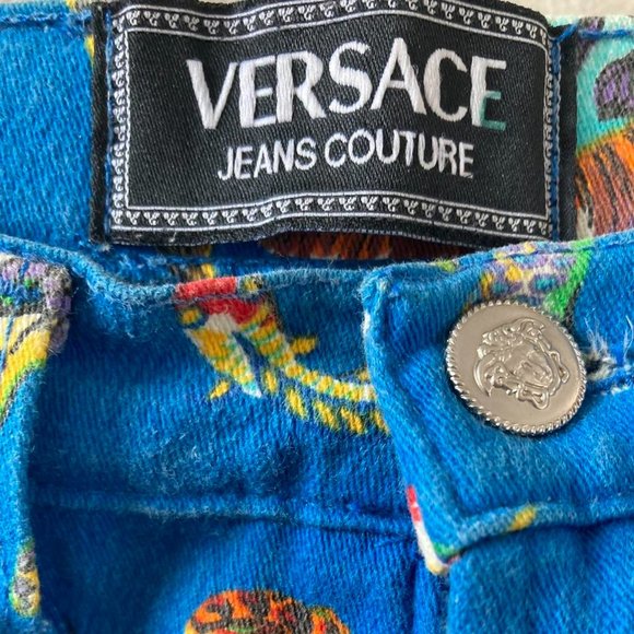 versace jeans couture fantasy animals creatures dinosaur all over print “26 - Picture 4 of 4